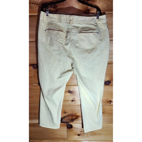 Cato Women’sPlus Size 18 Jeans Light Yellow Contemporary Jeans - Picture 2 of 7